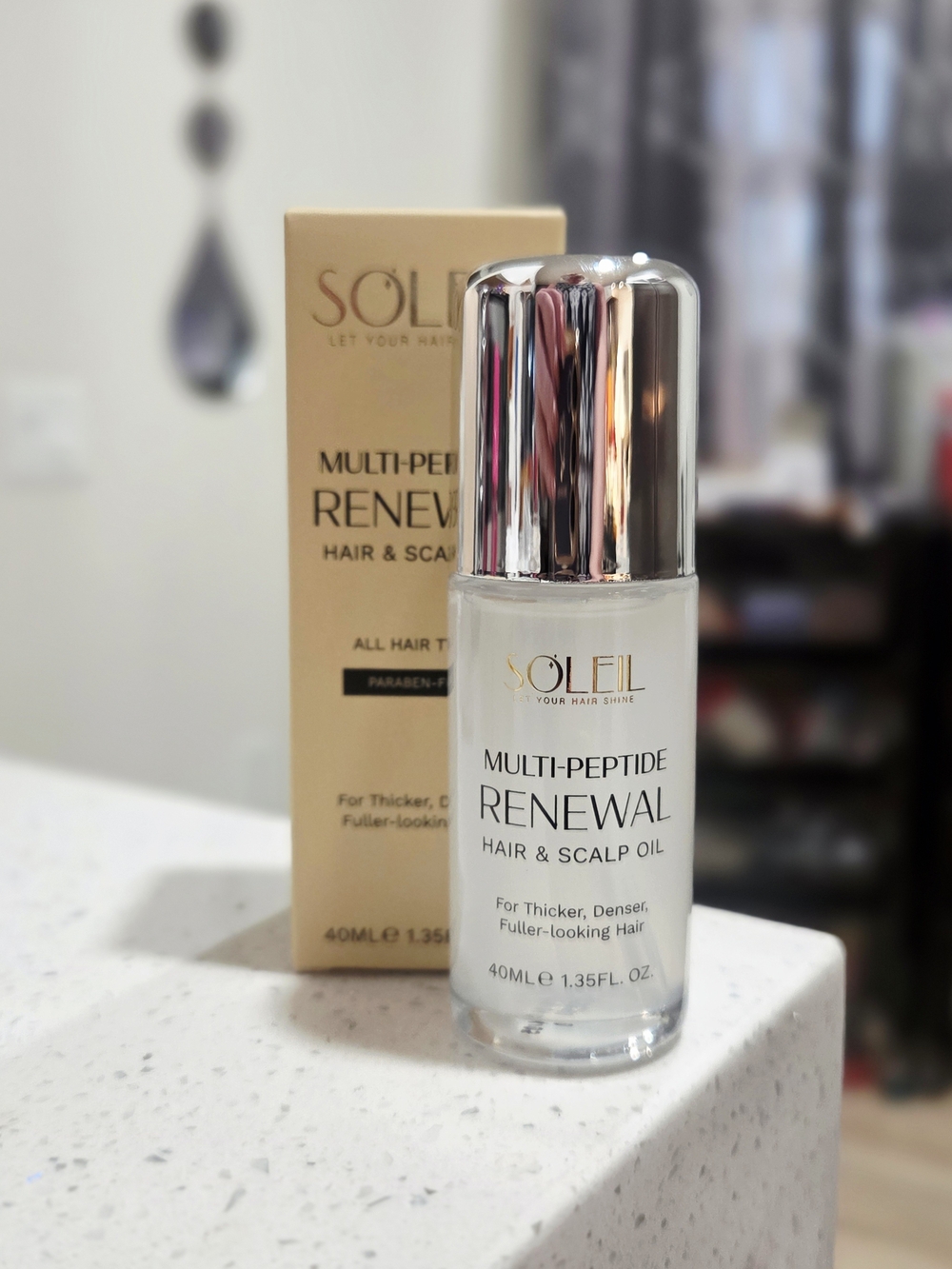 SOLEIL Multi-Peptide Renewal Hair & Scalp Oil — 40ml